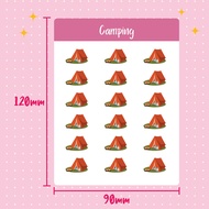 Camping Planner Sticker | Icon sticker for planner