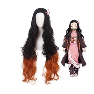 Anime Kamado Nezuko Cosplay wig for Demon Slayer: Kimetsu no Yaiba Characters Play Cosplay Wigs with