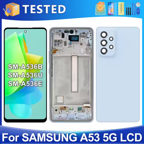 A53 5G For Samsung Tested A536 A536B A536U A536E A536V A536W A536N LCD Display Touch Screen Digitize
