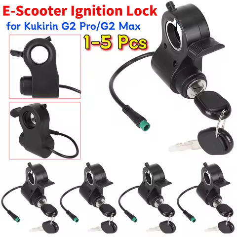 E-Scooter Ignition Lock with Keys E-scooter Throttle Accelerator Starter Switch Lock for Kukirin G2 
