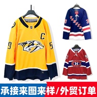 KY💕Fixed Foreign Trade Long Sleeve Ice Hockey Clothing Hockey Suit Order SystemlogoEmbroidered Printed Ice Hockey Clothi