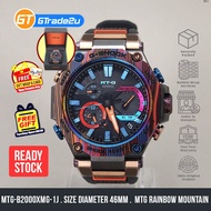 Original G Shock Men MTG-B2000XMG-1J MTGB2000XMG-1J Analog Rainbow Mountain Japan Set Watch Red [READY STOCK]