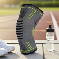 1 Piece Adjustable Knit Knee Sleeve for ACL/MCL Injury, Shock-Absorbing Brace for Volleyball, Basket