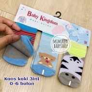 3in1 socks 0-6 months | Baby Kingdom Baby Socks 3in1 | Baby Socks 0-6 months