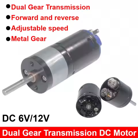 1pc JGA25-370DG High magnetic higher torque 370 planetary gear reductor motor 6V 12V DC Motor with 2