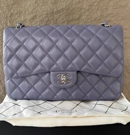 Chanel unused 香芋色 CF classic flap jumbo 配件塵袋盒子卡只