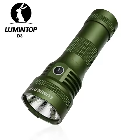 EDC Outdoor LED Flashlight USB-C Rechargeable Lamp High Power Lights 26800 Battery Magnetic Tail Cam