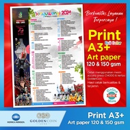 A3+ Art Paper Print 120 Art Paper Printing/ 150 gsm/ (SINGLE & WHOLESALE) A3+ Laser Print