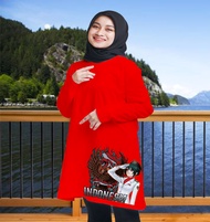 Kaos Tunik wanita Kaos Garuda Indonesia Kaos Agustusan Kaos Merah Putih Tunik-kaos tunik kemerdekaan