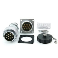 Aviation Plug Socket WS28-2-3-4-7-9-10-pin 12-16-17-20-24-26 Core TQ/Z Square Seat