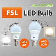 FSL LED Bulb A60 10W E27 4000K G45 3W E14 6500K High Lumen Super Bright Mentol Lamp Bulb