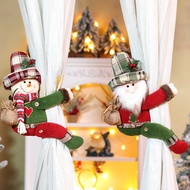 Christmas Decoration Supplies Striped Hat Forest Elderly Side Hold Curtain Buckle Door Hanging Door 