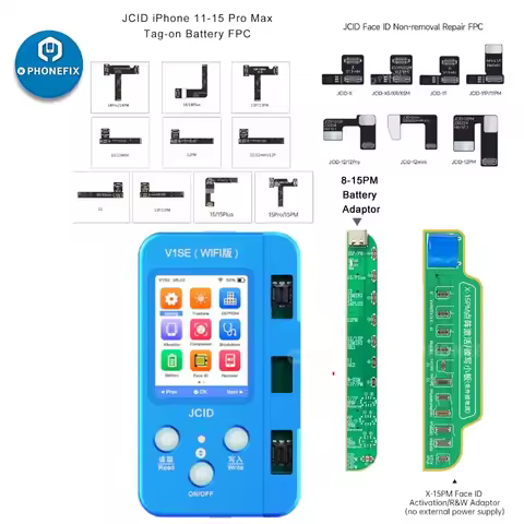 JCID V1SE WIFI Programmer for ipad iPhone X-16PM Original Color Touch Shock Rear Camera True Tone Fa