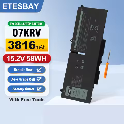 ETESBAY 07KRV Laptop Battery For Dell Latitude 5430 5530 5330 7530 7430 7330 Precision 3570 P104F005