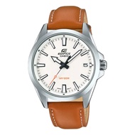 Casio Edifice Brown Leather Men's Watch EFV-100L-7AVUDF-P