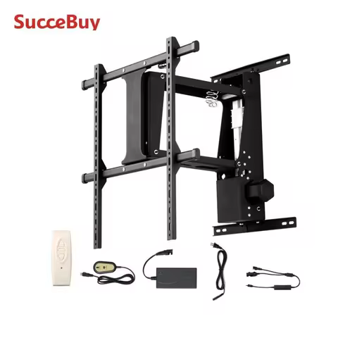SucceBuy Motorized TV Wall Mount for 32 to 55/65/70 Inch Adjustable TV Mount Bracket w/ Max VESA 24 