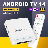H96MAX H618 plus Set Top box H618 Android 14 tv box HD 8K Bluetooth tv box