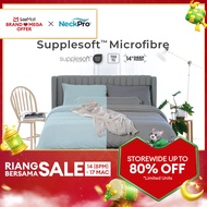 NeckPro Supplesoft Microfibre Fitted Bedsheet Set | 700 Thread Count OEKO-TEX| Fits Up To 14 Inches 