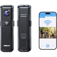 BOBLOV C18 WiFi Body Camera  with Small OLED Screen 128G 4H Recording  Wearable 1080P Bodycam with 1