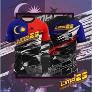 Tshirt Sublimation LIMA Langkawi 2023 | Baju LIMA Langkawi 2023 | ShortSleeve | LongSleeve | Collar 
