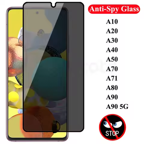 9H Privacy Tempered Glass For Samsung Galaxy A30 A20 A10 Anti-Spy Screen Protector For Samsung Galax