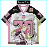 BH2 Demon Slayer Kanroji Mitsuri jersey fans gift T-shirt short sleeve top tee HB2