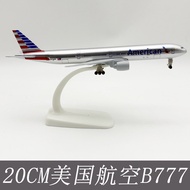 Model Pesawat Aloi 20CM Model Pesawat Amerika 777 Boeing 777