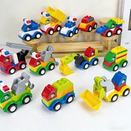 Big Size Building Blocks City Engineering Car Set for Kids Easy Assembly Vehicle Toys Educational Br