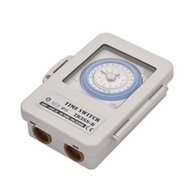 SIUKE Timer Switch  Mechanical 24 Hours IP53 Rating Programmable Electrical Box AC 100-240V 15 Minut