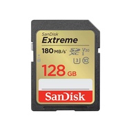 128 GB SD CARD (เอสดีการ์ด) SANDISK EXTREME SD UHS-I CARD (SDSDXVA-128G-GNCIN) // เมมโมรี่การ์ด