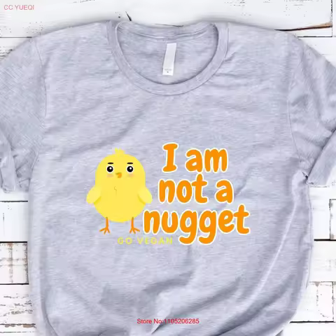 I am not a nugget unisex t shirt for animal lover gift vegan activist friend food stop eating animal