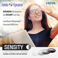 HOYA Sensity และ Photo สี Grey (สต๊อก) เลนส์เปลี่ยนสีกันแดดและตัดแสงสีฟ้าจาก HOYA