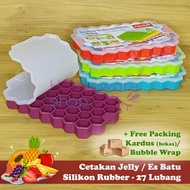 37-Section Ice Cube Mold + Lid Ice Mold/ HONEY Comb Silicone Ice Cube Mold Chocolate Jelly Hexagon I