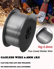 1 KG x 0.8mm MIG Gasless Wire - FLUX CORED Mig Gasless Wire 1kg (Silver) Flux Cored Gasless Mig Weld