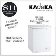 KADEKA X-Series KCF-100X/KCF-150X One Door Chest Freezer (100/150 litres) + 1 YEAR LOCAL MANUFACTURER WARRANTY + FREE DELIVERY