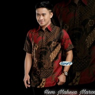 KEMEJA Shopee MALL Batik Shirt For Adult Men Short Sleeve Premium Batik Free Shipping