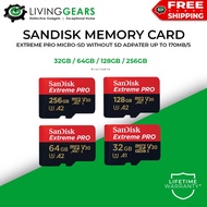 SanDisk Memory Card Micro-SD SDHC & SDXC Extreme Pro ( 32GB / 64GB / 128GB / 256GB ) Up to 200MB/S