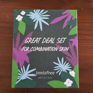 Innisfree Great Deal Set for Combination Skin (Intensive Hydrating Serum with Green Tea Seed, Youth-enriched Cream with Orchid, Clarifying Spot Serum with Bija Seed Oil)