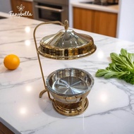 Queen Rose - Rolltop bulat Prasmanan / chaving dish bulat / prasmanan bulat stainlees/prasmanan set 