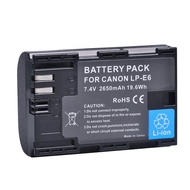 🔥Lp e6 camera batteries rechargeable li-ion 7.4v lp-e6 battery for generic Canon EOS 5DMark II EOS 60D