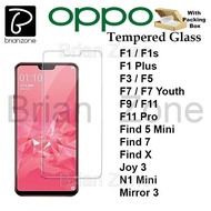 HD Clear Tempered Glass Oppo F1 F1s Plus F11 Pro F5 F7 Youth F9 Find 7 X Joy Mirror N1 Mini 3