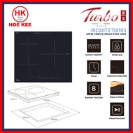 Turbo Incanto TIA903 60cm-Triple induction hob