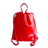 GIVENCHY紅色心形真皮斜挎手袋包包 4G銀色鎖頭吊飾 法國奢侈名牌