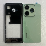 Full Housing  For Infinix Hot 40i X6528B X6528 Phone Housing Middle Frame+Battery Back Cover Case Re