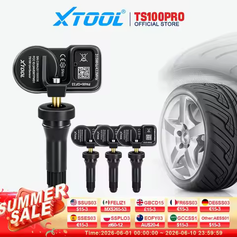 XTOOL TS100PRO Sensor Rubber Version 433MHz 315MHz Tire Repair Tool TPMS Scanner Pressure Monitor Te