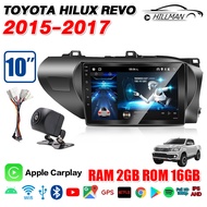 HO จอแอนดรอย 10นิ้ว TOYOTA HILUX REVO 15-17 จอ android ติดรถยนต์พร้อมWIFI GPS YouTube 2DIN Apple Car