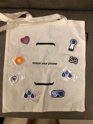 Samsung Galaxy S8 tote bag with accessories 三星Galaxy S8 帆布袋連裝飾品