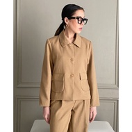 Rustic Blazer - Woman At Work