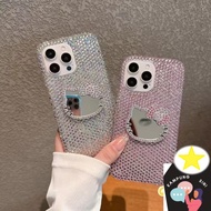 QCuteColorful Casing Bling Cat Make-up Mirror Case For OnePlus 15 13T 13 13R 12 12R 11 11R 10T 10R 1