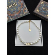 Boutique Pearl Necklace CD Necklace Temperament Beautiful Ladies Necklace